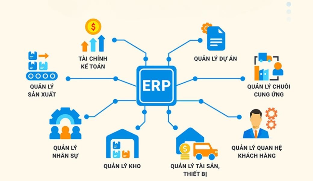 Các thành phần trong hệ thống ERP